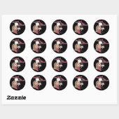 Miss Chef in de keuken Ronde Sticker (Vel)