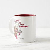 Miss Chef in de keuken Tweekleurige Koffiemok (Voorkant links)