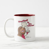 Miss Chef in de keuken Tweekleurige Koffiemok (Links)