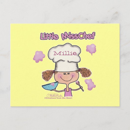 Miss Chef Personaliseren Briefkaart (Voorkant)