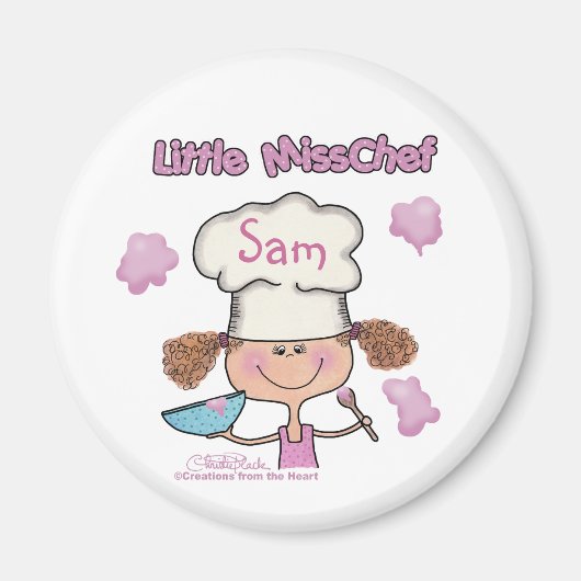 Miss Chef Personaliseren Magneet (Voorkant)