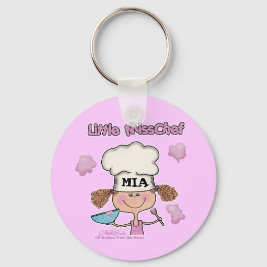 Miss Chef Personaliseren Sleutelhanger (Voorkant)