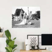 Miss Columbia en Lady Liberty: 1919 Poster (Thuiskantoor)