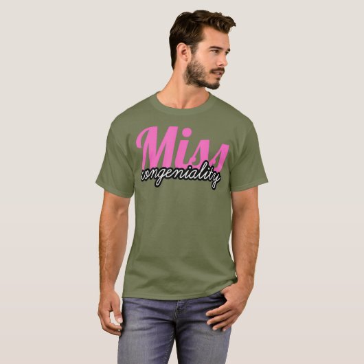 Miss Congeniality drag queen grand finale T-shirt (Voorkant volledig)
