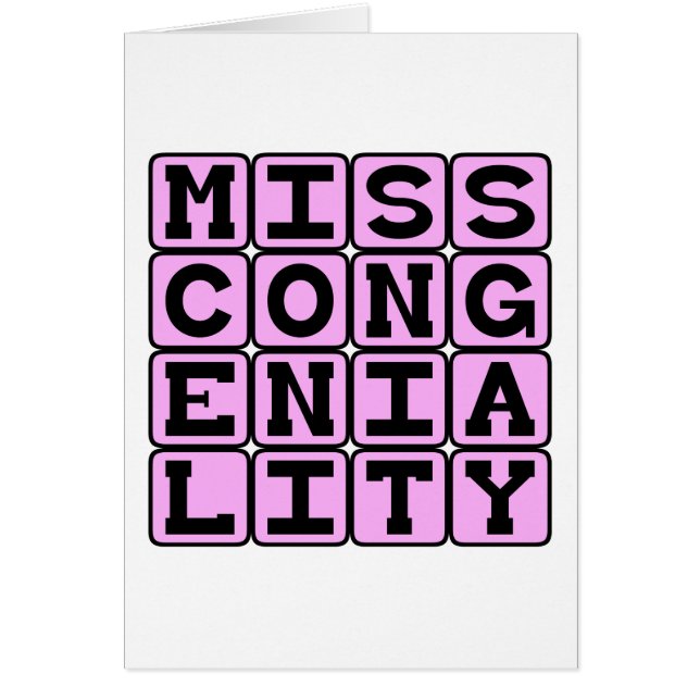 Miss Congeniality, prijs van de schoonheidswedstri (Voorkant)