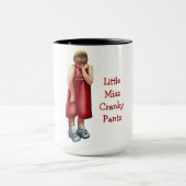 Miss Cranky Pants: Pouting Girl: Pastel Art Mok (Midden)