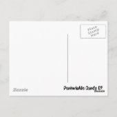 Miss. Cute White Duck Briefkaart (Achterkant)