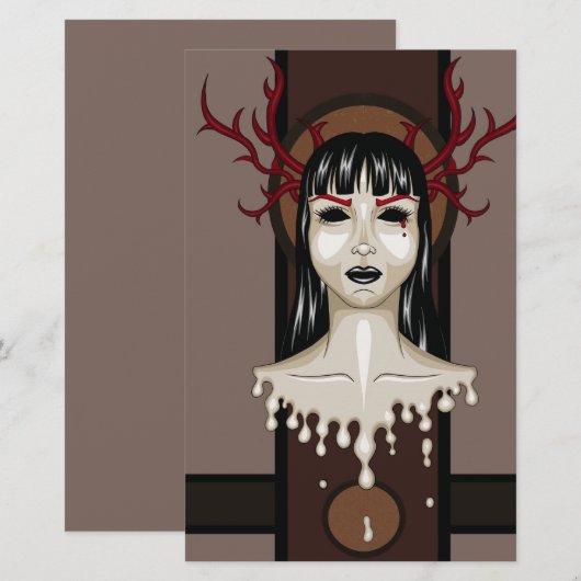 Miss D. Briefpapier (Voorkant / Achterkant)