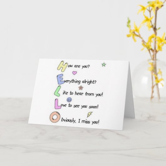 MISS DAT JE ME NOEMT!! OVER DE HALLO KAART (Gele Bloem)