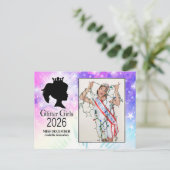 Miss december 2026 briefkaart (Staand voorkant)