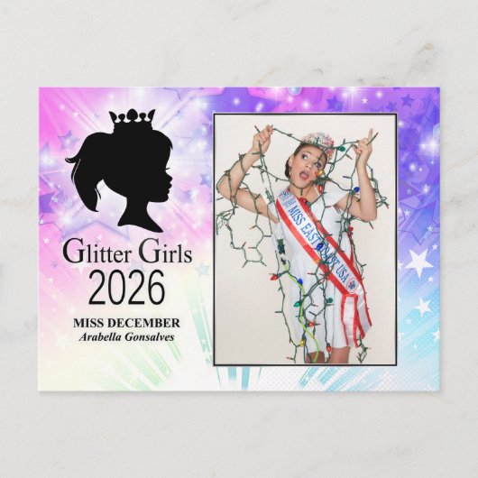 Miss december 2026 briefkaart (Voorkant)