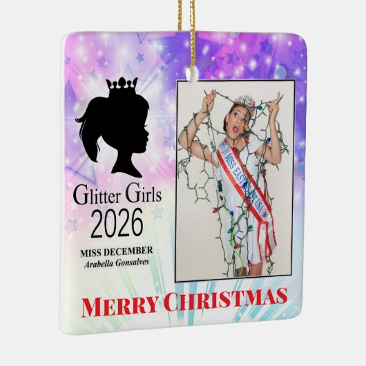 Miss December 2026 Ceramic Ornament (Rechts)