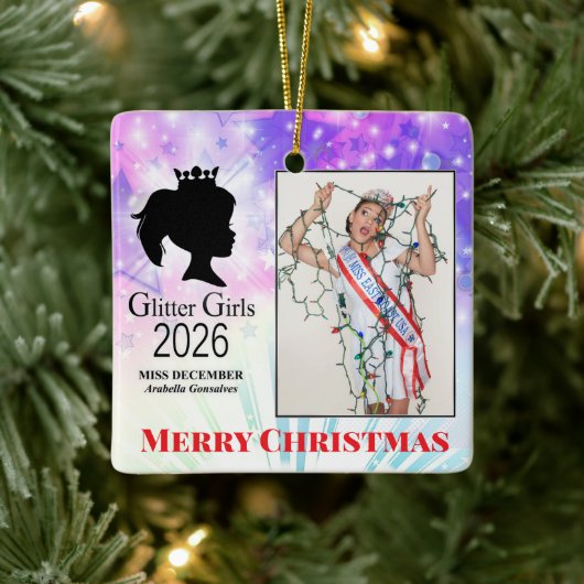 Miss December 2026 Ceramic Ornament (Boom)