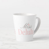 Miss Delulu – Cute Aesthetic  Latte Mok (Rechterhoek)
