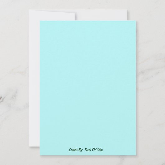 Miss Dino Birthday-uitnodiging Kaart (Achterkant)