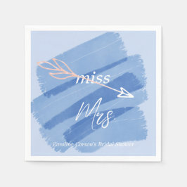 Miss Dusky Blue Paint Swash Servet
