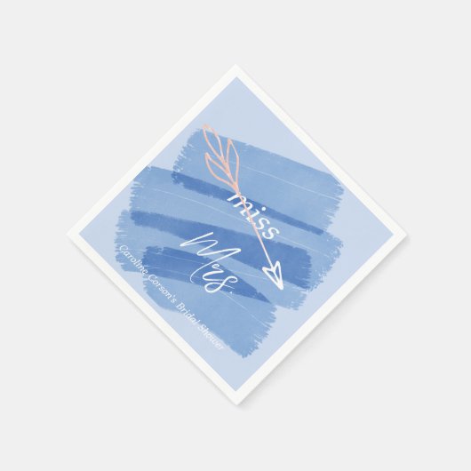 Miss Dusky Blue Paint Swash Servet (Hoek)