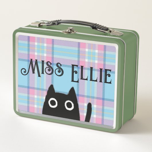 Miss Ellie en Cat Green Lunchbox (Voorkant)