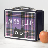 Miss Ellie en Cat Paars Pset/Black Lunchbox (In situ)