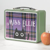 Miss Ellie en Cat Paars Pset/Green Lunchbox (In situ)