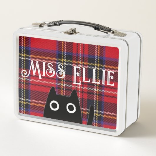 Miss Ellie en Cat White Lunchbox (Voorkant)