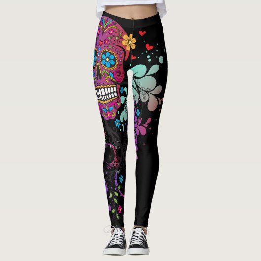Miss Eve - Girlie Skull Leggings (Voorkant)