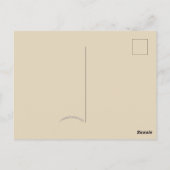 Miss Extravagance Herfst Mode Owl Briefkaart (Achterkant)