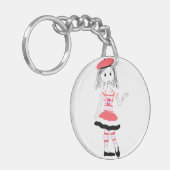 Miss Fashionista Sleutelhanger (Voorkant Links)