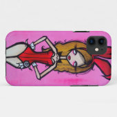 "Miss Februari" iPhone 5 het Hoesje van de Creditc (Achterkant (horizontaal))