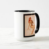 Miss Februari Varga Meisje 1946 Pin-up Kalender Mok (Voorkant rechts)