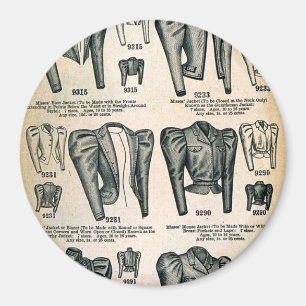 Miss' Fietsjassen -  1897 Advertentie Magneet