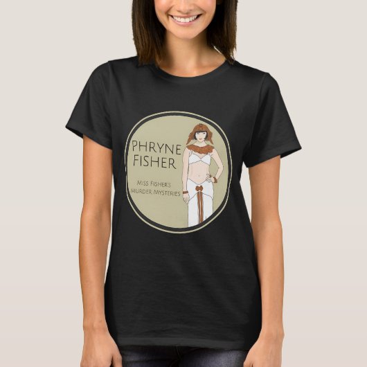 Miss Fisher als Cleopatra T-shirt (Voorkant)