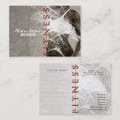 Miss Fitness - Business-, Planning Kaart Visitekaartje (Voorkant / Achterkant)