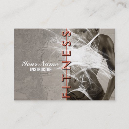 Miss Fitness - Business-, Planning Kaart Visitekaartje (Voorkant)