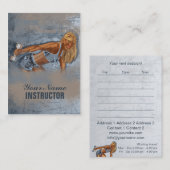 Miss Fitness II - Business-, Schedule Kaart Visitekaartje (Voorkant / Achterkant)