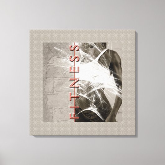 Miss Fitness - Wrapped Canvas Afdruk (Voorkant)
