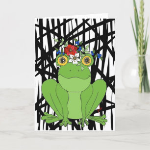 Miss Froggy Verjaardag Kaart voor een vriend!