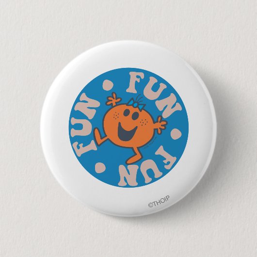 Miss Fun Fun Fun Ronde Button 5,7 Cm (Voorkant)