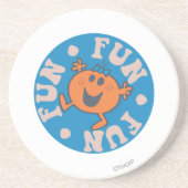 Miss Fun Fun Fun Zandsteen Onderzetter (Voorkant)