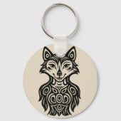 Miss Furry Button Sleutelhanger (Achterkant)