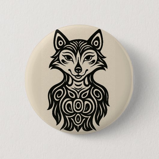 Miss Furry Knop Ronde Button 5,7 Cm (Voorkant)