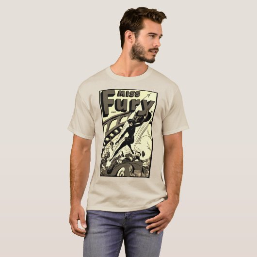 Miss Fury Comics T-Shirt (Voorkant volledig)