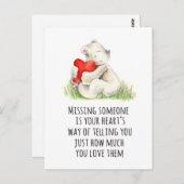 Miss ge teddy beer citeert briefkaart (Voorkant / Achterkant)