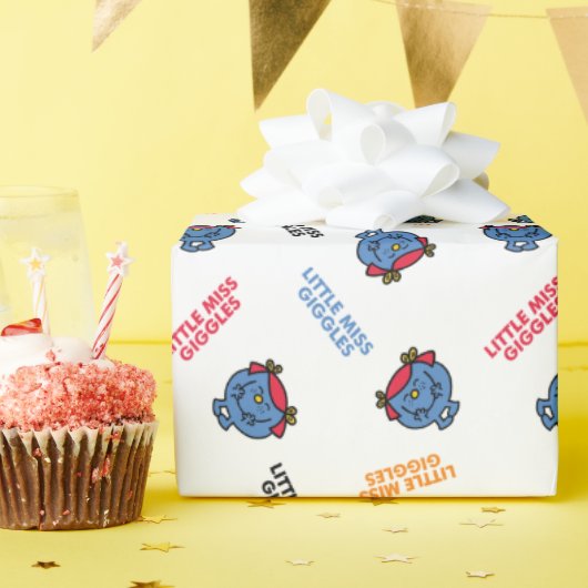 Miss Giggles | Patroon Cadeaupapier (Verjaardagsfeest)