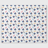 Miss Giggles | Patroon Cadeaupapier (Vlak)