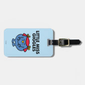 Miss Giggles | Zwarte briefing Bagagelabel (Voorkant horizontaal)