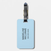 Miss Giggles | Zwarte briefing Bagagelabel (Achterkant verticaal)