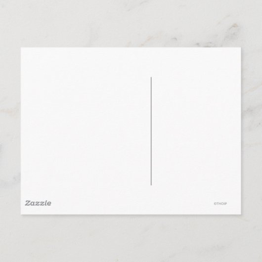 Miss Giggles | Zwarte briefing Briefkaart (Achterkant)