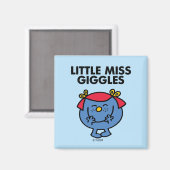 Miss Giggles | Zwarte briefing Magneet (Voorkant / Achterkant)