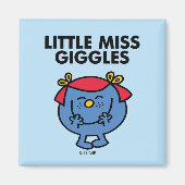 Miss Giggles | Zwarte briefing Magneet (Voorkant)